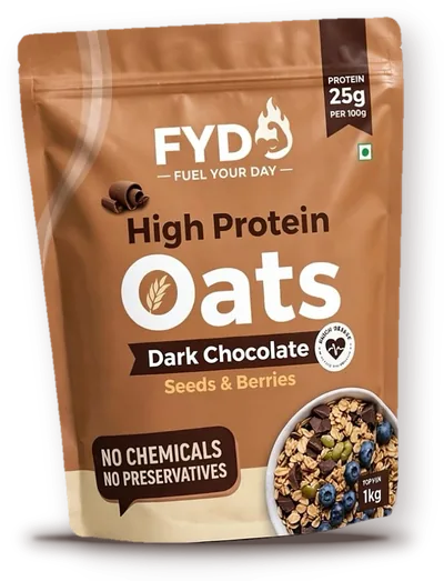 Front of the FYDO High Protein Oats pouch
